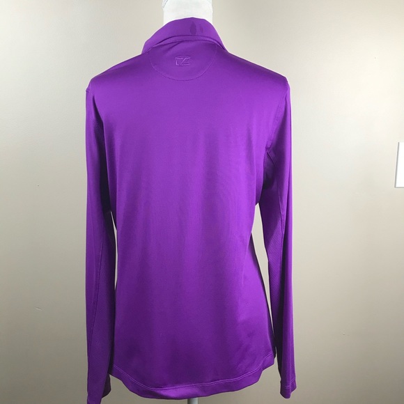 NWT. CB Cutter & Buck Purple Polo. Size M. - Picture 3 of 8